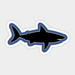 Shark Silhouette Sticker